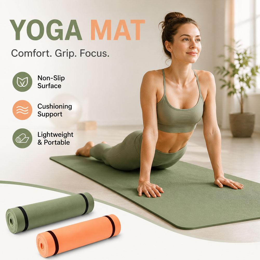 Pilates Yoga Shoes - سجادة يوجا سميكة مضادة للانزلاق، سجادة