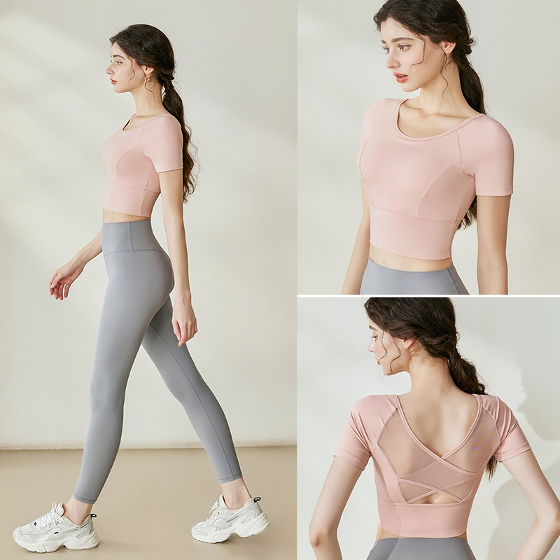 قميص يوجا نسائي جديد للصيف مع  - مراجعة Pilates Yoga Top وسعره